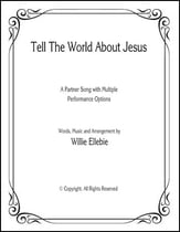 Tell the World About Jesus SA choral sheet music cover